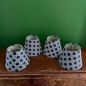 COPY - Lot of 4 Mini, Petite, Small Cane Lamp Shades